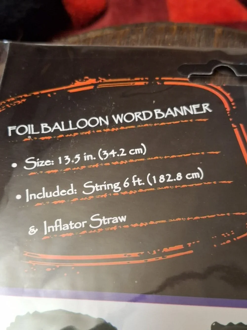 BOO Foil Balloon Banner Halloween Party Decor New